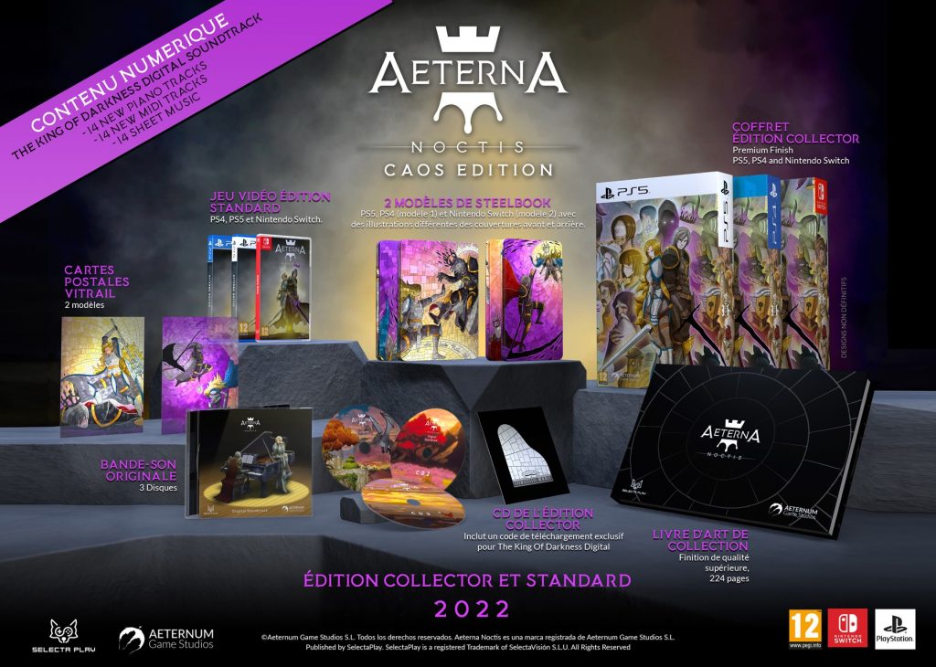 Aeterna Noctis collector's and standard edition PS4, PS5, Switch Aeterna Games Studios